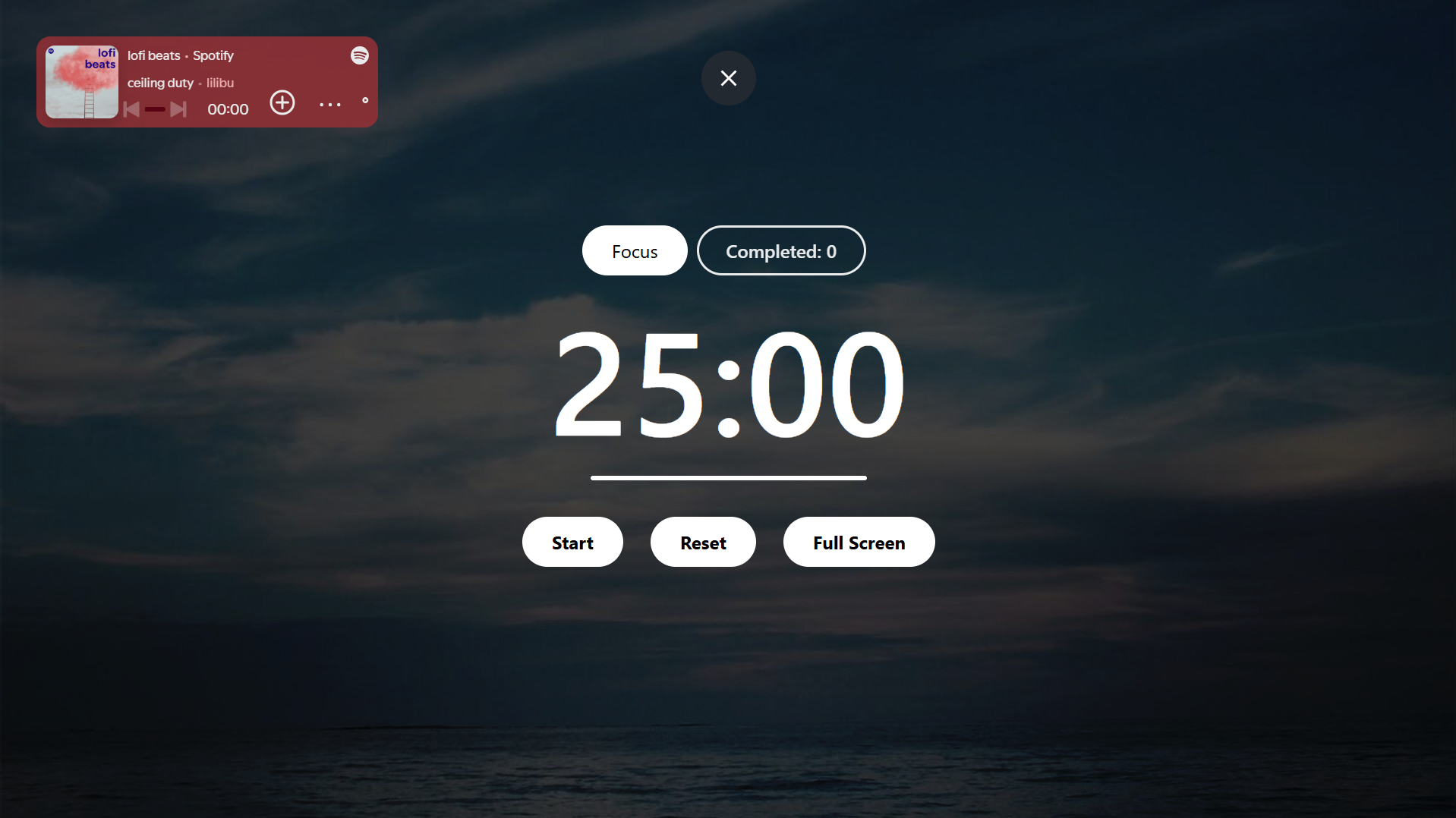 Aesthetic Pomodoro