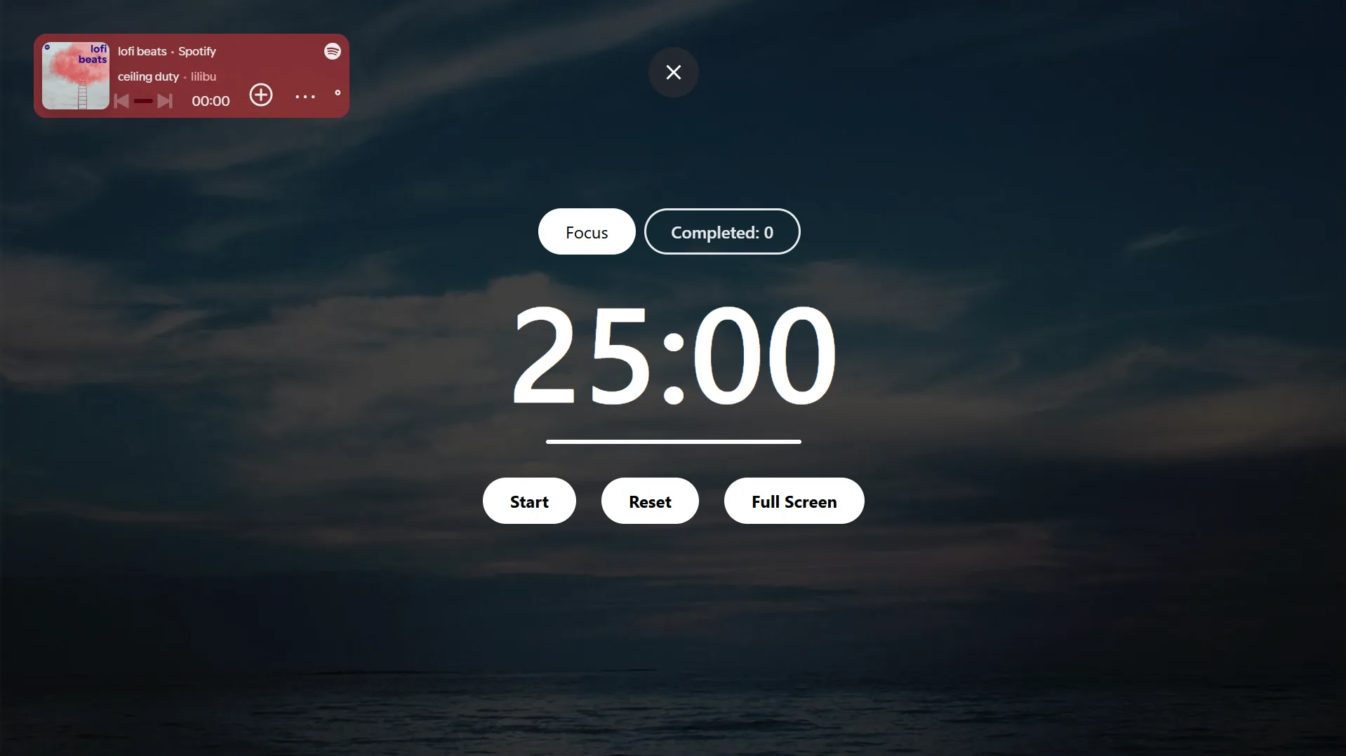 Aesthetic Pomodoro